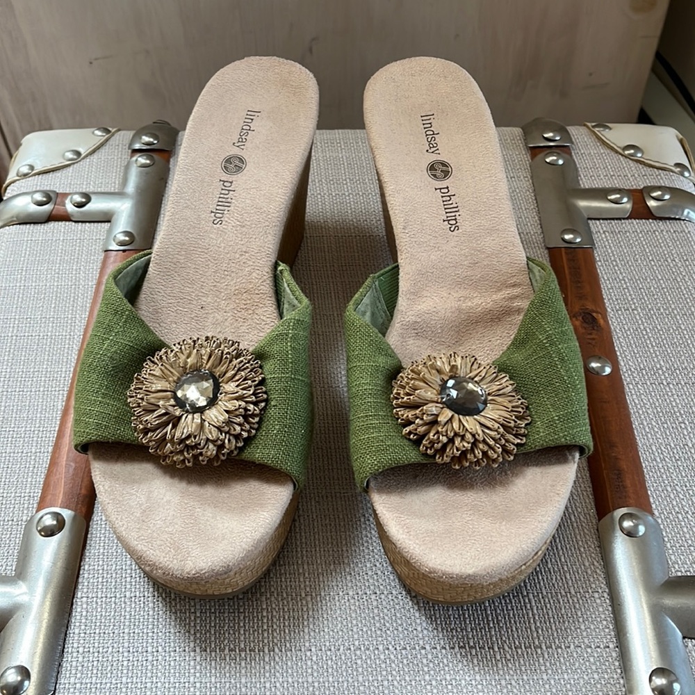 Fun slip on wedge by Lindsay Phillips
